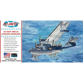 Atlantis US Navy PBY-5A Catalina Seaplane repülő makett 1:104  Skill 2 (14+)
