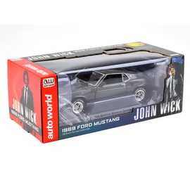 1969 Ford Mustang "John Wick" hitman szürke modellautó 1:18