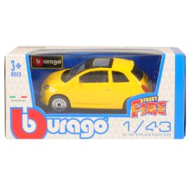 Fiat 500 sárga modell autó 1:43