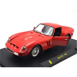 Plexi nélküli verzió Ferrari 250 GTO 1962 piros modellautó 1:24