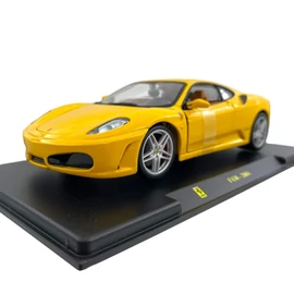 Plexi nélküli verzió Ferrari F430 2004 sárga modellautó 1:24