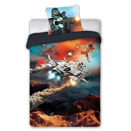 Galaxis kaland gamer ágyneműhuzat szett 140 x 200 + 70 x 90 cm