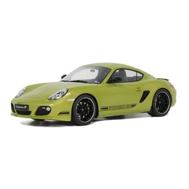 Porsche Cayman R zöld 2012 modell autó 1:18