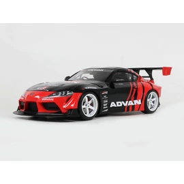 Toyota Supra Gr By Advan piros/fekete 2020 modellautó 1:18