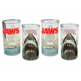 Cápa Jaws 4 db-os felespohár készlet 25 ml