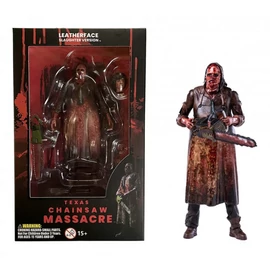 A texasi láncfűrészes mészárlás 2022 - Leatherface slaughter version figura 1:18, 11 cm