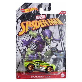 Marvel Spider-Man camaro Z28 #4/5 zöld Hotwheels 1:64 