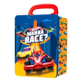 HOTWHEELS METAL CAR CASE 18 rekeszes tárolódoboz Wanna Race?