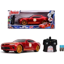 Marvel Iron Man Chevrolet Camaro 2016 piros R/C távirányítós autó 1:16