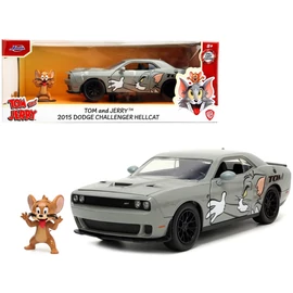 Tom & Jery "Jerry" & 2015 Dodge Challenger Hellcat szett modell autó 1:24