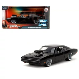 1970 Dodge Charger Fast and Furious X fekete modell autó 1:24