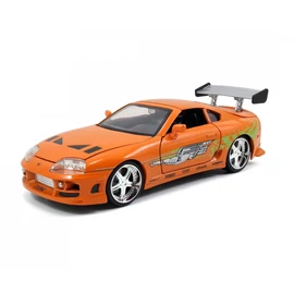 Brian's 1995 Toyota Supra narancssárga Fast & Furious modell autó 1:24