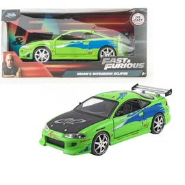 Brian's Mitsubishi Eclipse 1995 F&F zöld modell autó 1:24