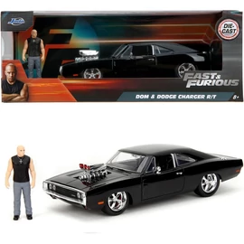 Dom & Dodge Charger R/T 1970 (OO--OO) fekete F&F szett modellautó 1:24