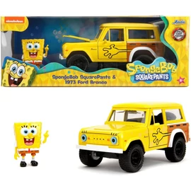 SpongyaBob & Ford Bronco 1973 sárga modellautó 1:24