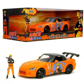 Naruto 2001 & Honda S2000 narancssárga modellautó 1:24
