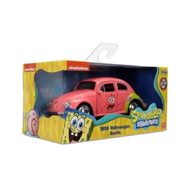 SpongyaBob 1959 Volkswagen Beetle Patrik rózsaszín modellautó 1:32