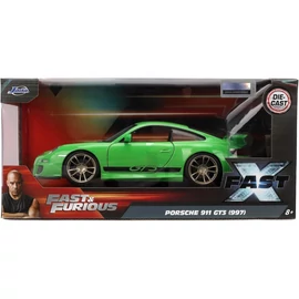 Porsche 911 GT3 (997) Fast and Furious X zöld modell autó 1:24