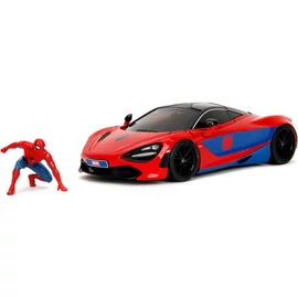 Spider-Man & McLaren 720 S piros modellautó 1:24