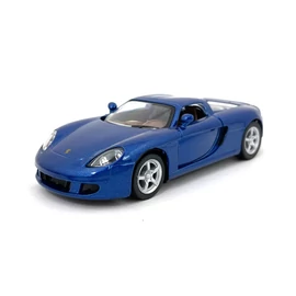 Porsche Carrera GT kék hátrahúzós autó 1:36