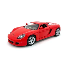 Porsche Carrera GT piros hátrahúzós autó 1:36
