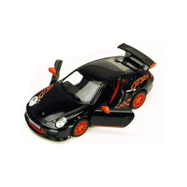 2010 Porsche 911 GT3 RS fekete hátrahúzós autó 1:36
