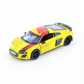 Audi R8 Coupé Sport sárga hátrahúzós autó 1:36
