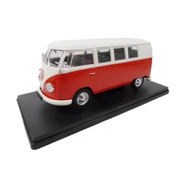 1960 Volkswagen Kombi T1 piros/fehér modellautó 1:24