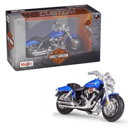 Harley Davidson "34360-42 T" 2009 FXDFSE CVO Fat Bob kék modell  1:18