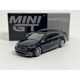 Mercedes-Benz EQS 580 4 Matic 2023 RHD Nautical kék metál modellautó 1:64 
