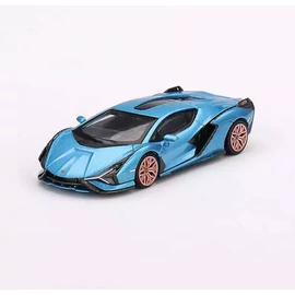Lamborghini Sián FKP 37 2020 LHD Aegir kék modellautó 1:64 
