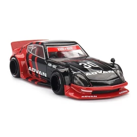 Nissan Fairlady Z Kaido Gt Advan //172 1978 fekete/piros modellautó 1:64 