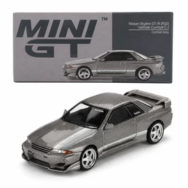 Nissan Gt-R R32 VeilSide Combat C-I Combat szürke RHD 2011 modellautó 1:64 