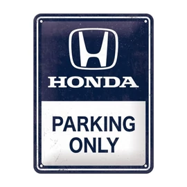 Honda Parking Only kék dombornyomott fémplakát 15 x 20 cm "26269"