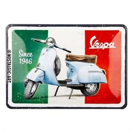 Vespa "Since 1946" dombornyomott fémplakát 15 x 20 cm "26298"