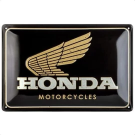 Honda "Motorcycles" dombornyomott fémplakát 20 x 30 cm "22365"