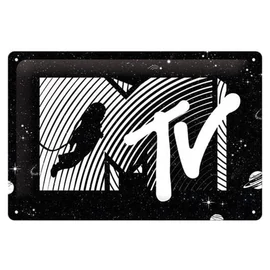 MTv  "Moonman" dombornyomott fémplakát 20 x 30 cm "22382"