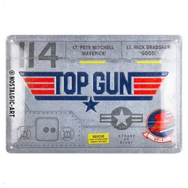 Top Gun "114" dombornyomott fémplakát 20 x 30 cm "22383"