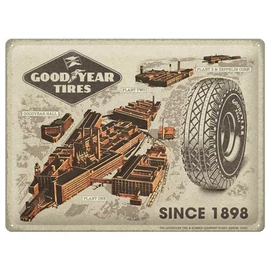Good Year Tires "Since 1898" dombornyomott fémplakát 40 x 30 cm "23361"