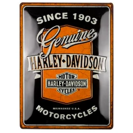 Harley-Davidson "Since 1903"Motorcycles Genuine dombornyomott fémplakát 30 x 40 cm "23360"