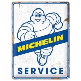 Michelin "Service" dombornyomott fémplakát 30 x 40 cm "23358"