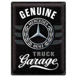 Mercedes Benz " Genuine Truck Garage" dombornyomott fémplakát 30 x 40 cm "23342"