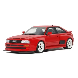Audi 80 B4 Coupé RS2 Prior Design piros 2021 modell autó 1:18 