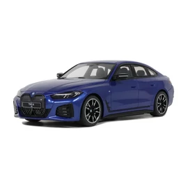 BMW I4 M50 kék 2021 modell autó 1:18