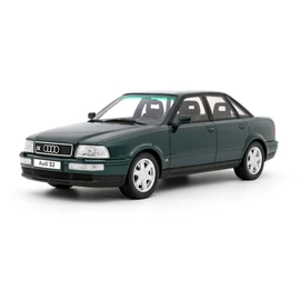 Audi S2 Sedan zöld 1993 modell autó 1:18