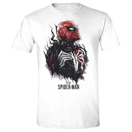 Marvel Pókember Spider-Man Venom Takeover uniszex póló, fehér-piros-fekete, S24