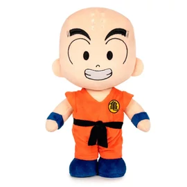 Dragon Ball Krilin plüss 28 cm, fekete-narancssárga-kék
