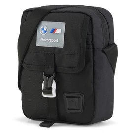 Puma BMW M Motorsport uniszex válltáska, fekete-fehér-piros-kék, S22
