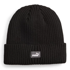Puma uniszex Classic Cuff téli kötött sapka, fekete-sötétszürke-fehér, S23