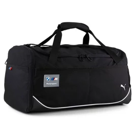 Puma BMW M Motorsport uniszex duffle sporttáska, fekete-fehér-piros-kék, S23